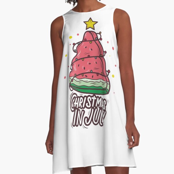 Item preview, Watermelon Christmas Tree Melon Christmas In July Summer Vacation designed and sold by tjred01.
