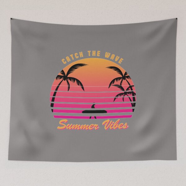Item preview, catch the wave, summer vibes designed and sold by placeit.