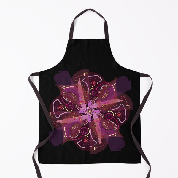 Item preview, multicolored abstract mandala design with floral decorations in shades of pink designed and sold by Goliardika-Shop.