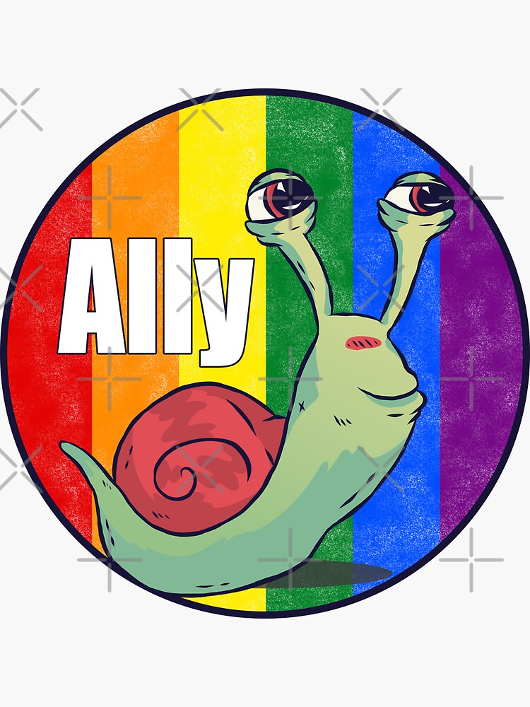 Pride And Ally Snail Funny Lgbt Quotes Sticker For Sale By Arlan Gonsalves Redbubble 5090