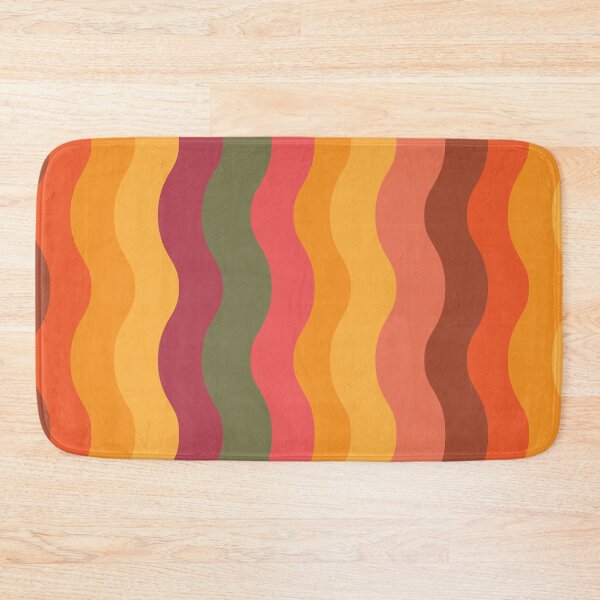 Item preview,  70s pattern  Retro groovy waves in orange, yellow and red  designed and sold by Yasminepatterns .