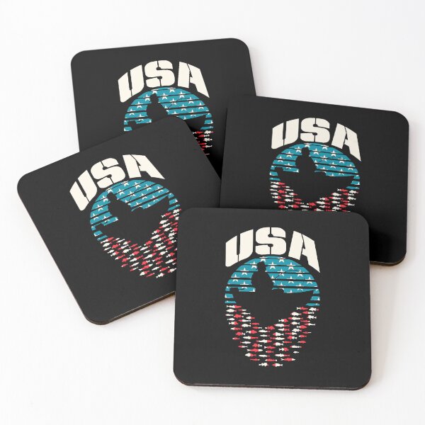 Item preview, Fisherman Dad Fishing Father's Day Retro Sunset USA Flag designed and sold by GrandeDuc.