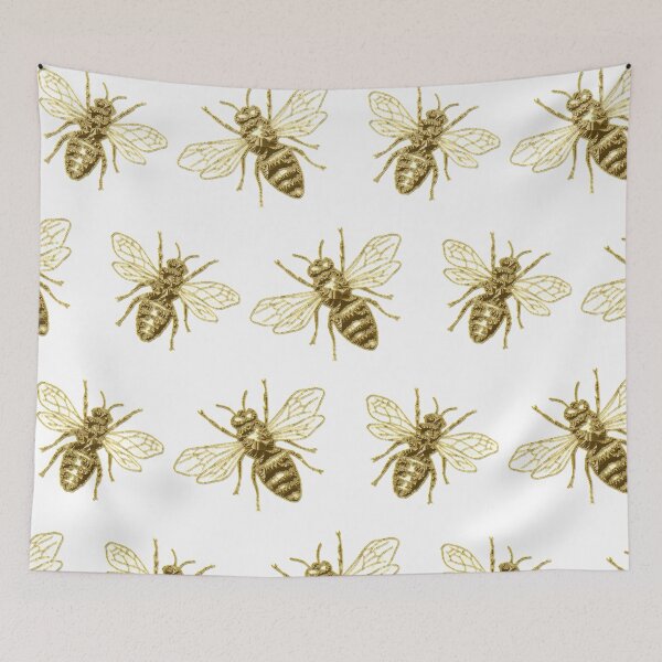 Item preview, Golden honey bees designed and sold by hamptonstyle.