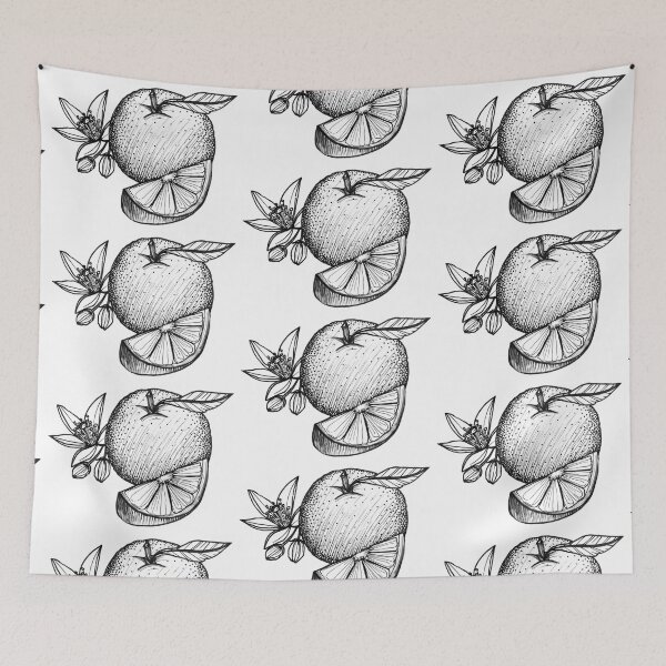 Item preview, Orange with Blossoms designed and sold by StudioRosebud.
