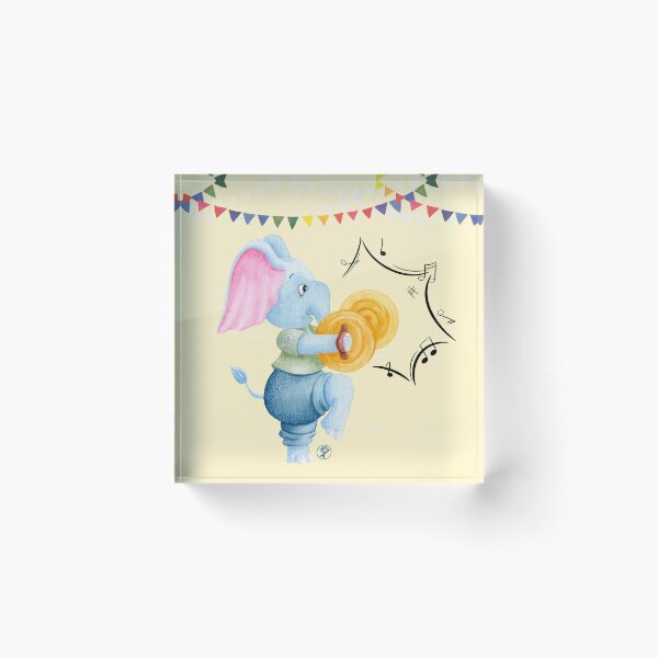 Item preview, Elephant and cymbals designed and sold by Iris Créa.