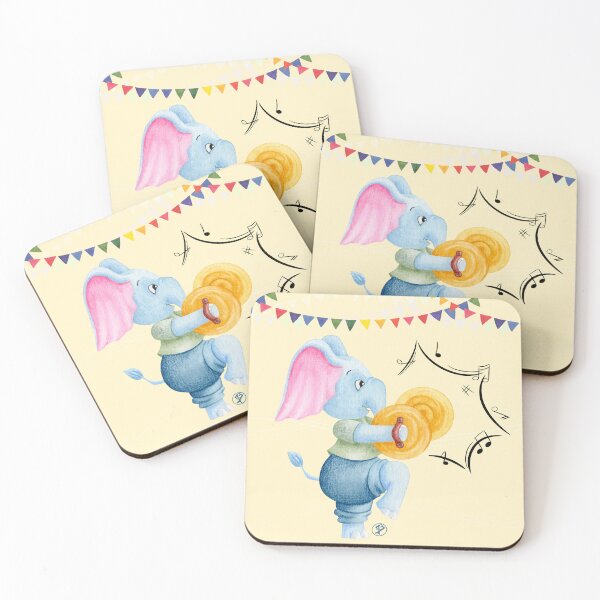 Item preview, Elephant and cymbals designed and sold by Iris Créa.