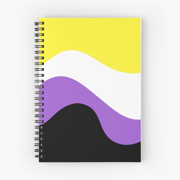 Item preview, Non binary pride flag retro style wave pattern designed and sold by studiousmage.
