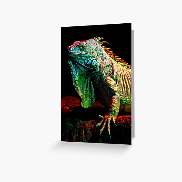 Iguana From The Deep Greeting Card