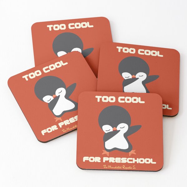 Item preview, Too Cool for Preschool - Kawaii Penguin Dabbing Burnt Orange designed and sold by TheReporter1.