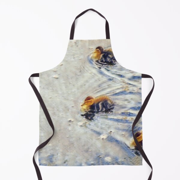 Item preview, Four ducklings in pond designed and sold by Photopat.