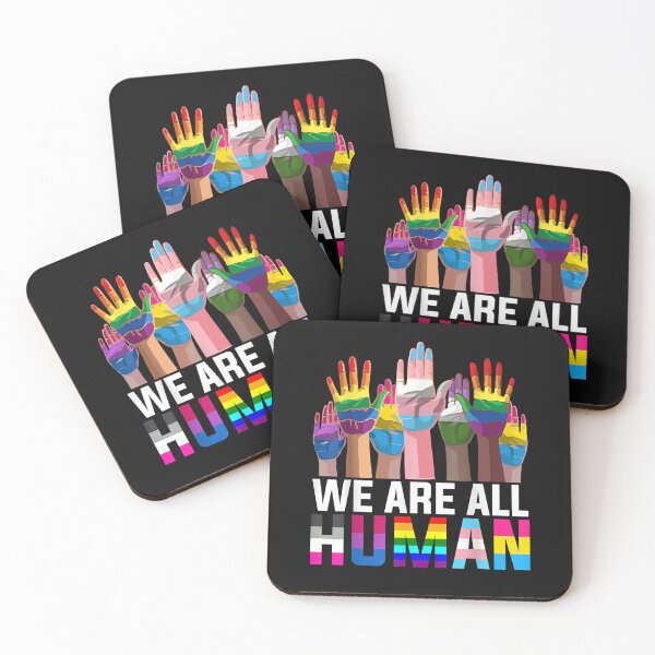 Item preview, We are all Human LGBT Flag Gay Pride Month Transgender Flag designed and sold by Vignette2323.