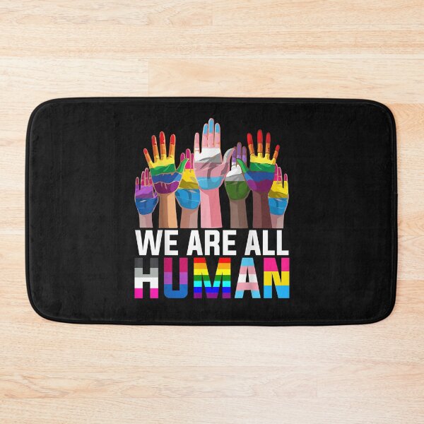 Aperçu de l'œuvre We are all Human LGBT Flag Gay Pride Month Transgender Flag créée et vendue par Vignette2323.