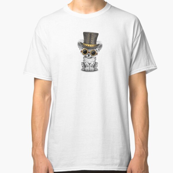 Steampunk Snow Leopard Cub Classic T-Shirt