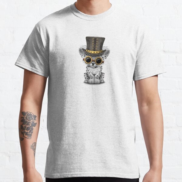 Steampunk Snow Leopard Cub Classic T-Shirt