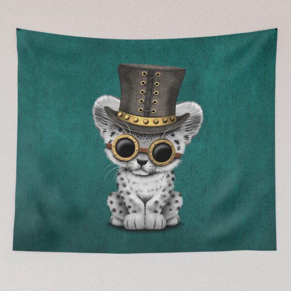 Item preview, Steampunk Snow Leopard Cub designed and sold by JeffBartels.