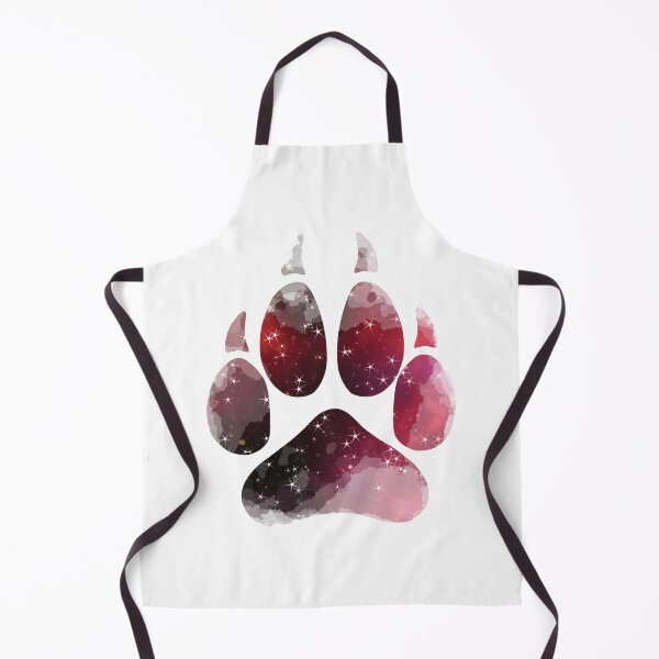 Item preview, Black and Red Space Wolf Paw Print designed and sold by geraldineMS.