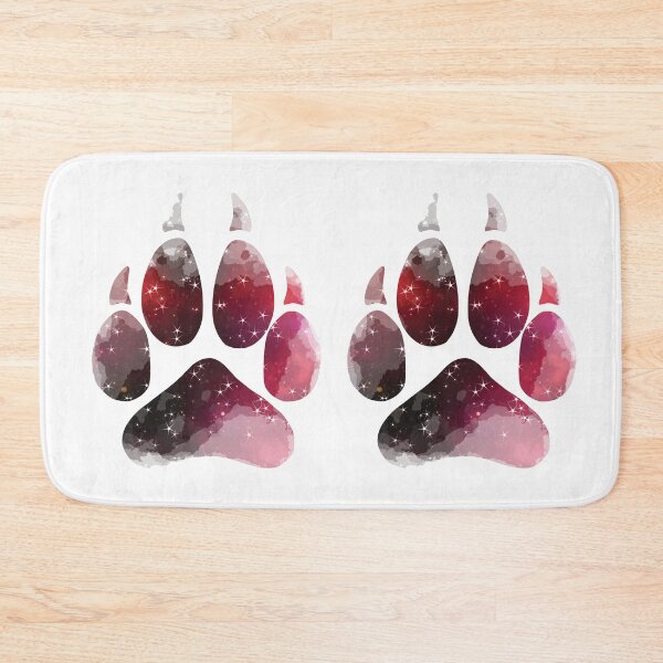 Item preview, Black and Red Space Wolf Paw Print designed and sold by geraldineMS.