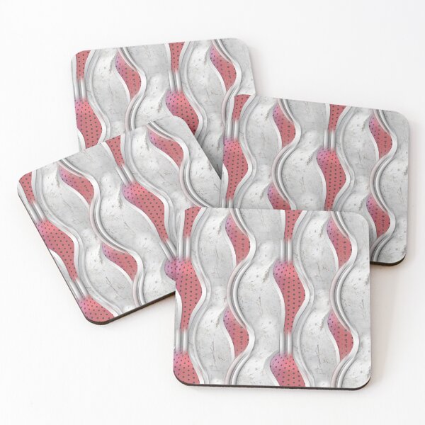 Item preview, Abstract Bold Metallic Red & Cream Texture repeat look designed and sold by NadineMay.