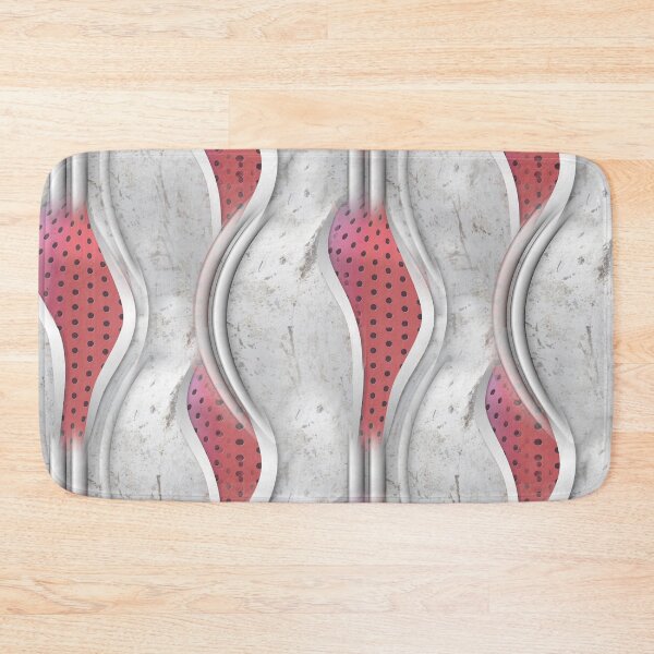 Item preview, Abstract Bold Metallic Red & Cream Texture repeat look designed and sold by NadineMay.
