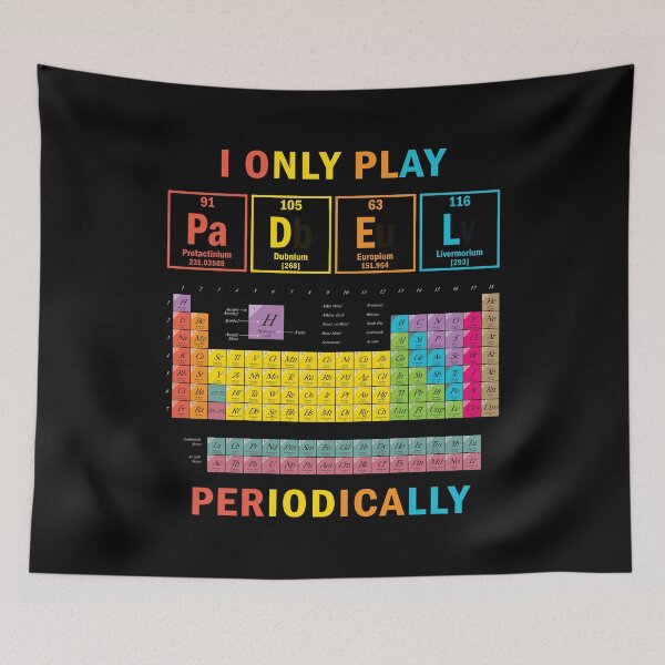 Item preview, I Only Play Padel Periodically Paddle Tennis Periodic Table designed and sold by grinta2021.