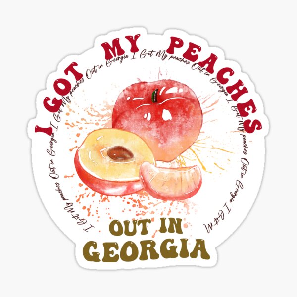 Peaches Peaches Lyrics Sticker for Sale by sparkerzed