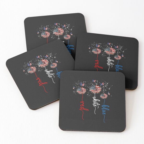 Item preview, Red White Blue Sunflower Butterfly Patriotic 4th Of July designed and sold by Corelli87.