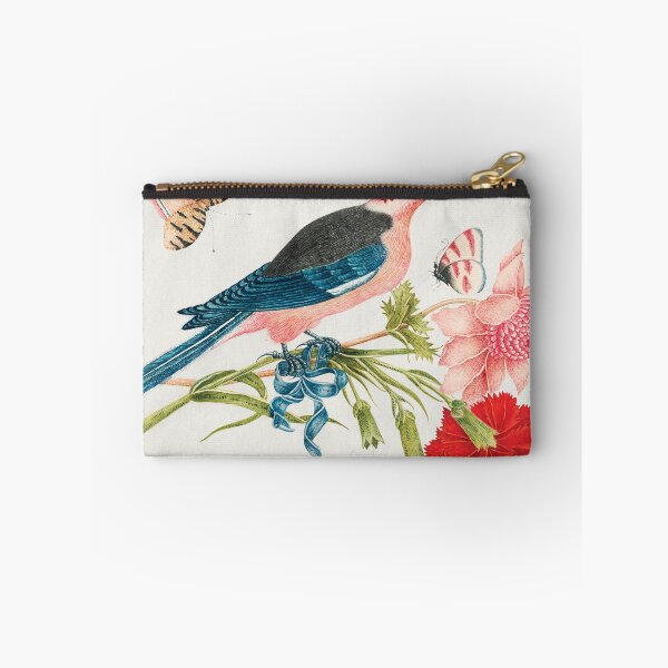 Item preview, 18th century illustration of a bird with blossoms and butterflies designed and sold by sunnyartgarden.