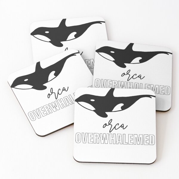 Artikelvorschau, Lustiges Wal-Schwertwal-Zitat Overwhalemed Design, cooler Wal-Schwertwal entworfen und verkauft von Tarikbouchmal.