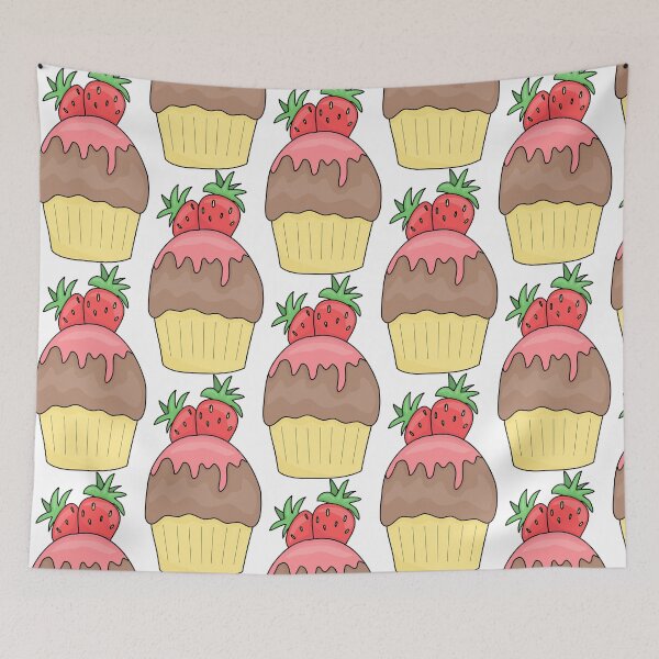 Item preview, Cute Strawberry Cupcake designed and sold by theredsharp.