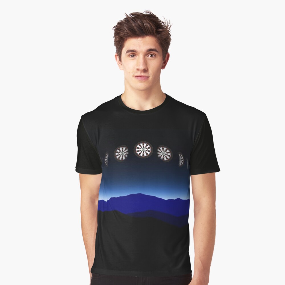 Moon Phases Darts Shirt Graphic T-Shirt