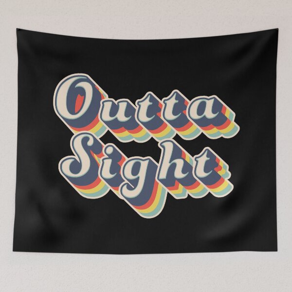 Item preview, Outta Sight 60s 70s Retro Vintage - Black designed and sold by johnta17.