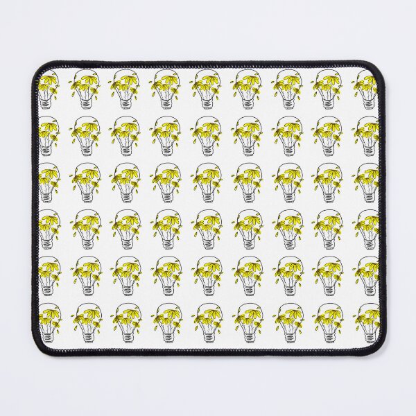 Item preview, Pattern Light Bulb with Yellow Flowers designed and sold by Unaiza Khalid.