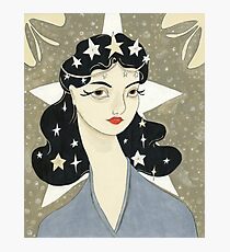 Remember me Remarkable - girl with stars Photographic Print