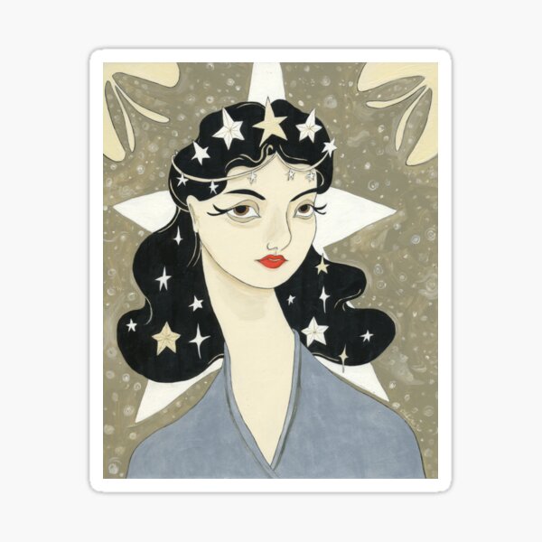 Item preview, Remember me Remarkable - girl with stars designed and sold by Amanda Laurel Atkins.
