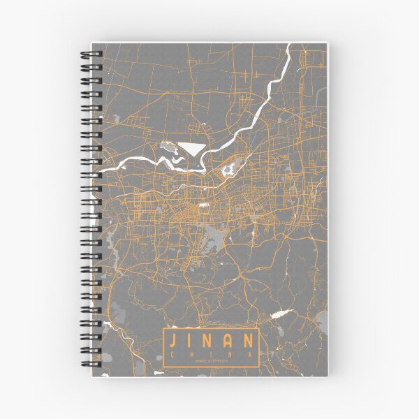 Item preview, Jinan City Map of Shandong, China - Bauhaus designed and sold by deMAP.