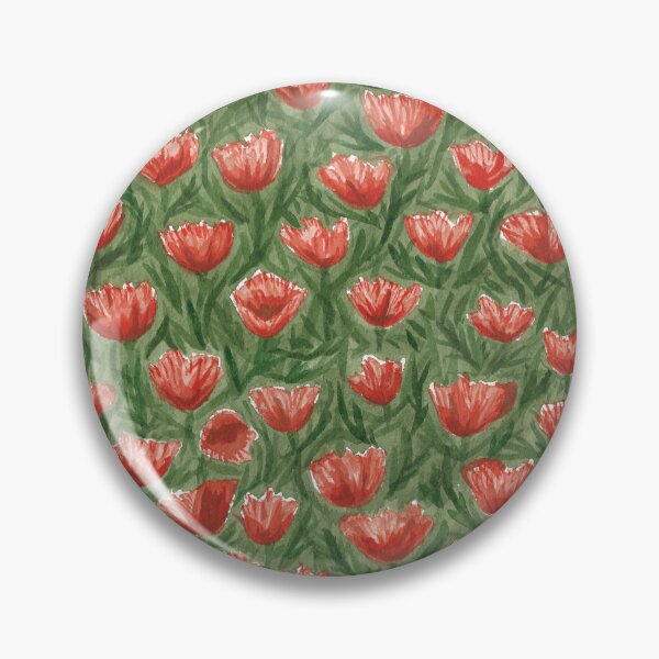Item preview, Watercolor Poppy Field Pattern by Robayre designed and sold by Robayre.