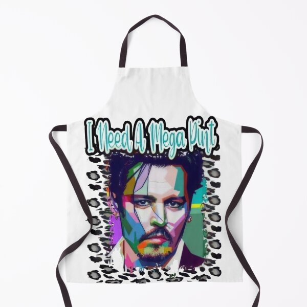 Item preview, I Need A Mega Pint Johnny Depp designed and sold by A&K Art Zone.