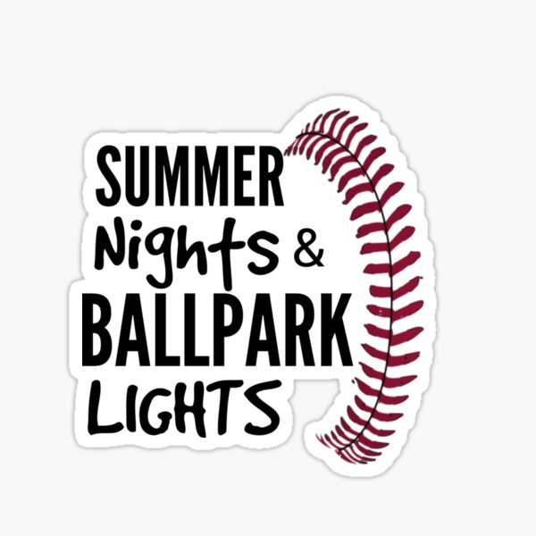 Summer Nights and Ballpark Lights Svg Funny Baseball Svg Png Dxf Eps files  Cameo Cricut