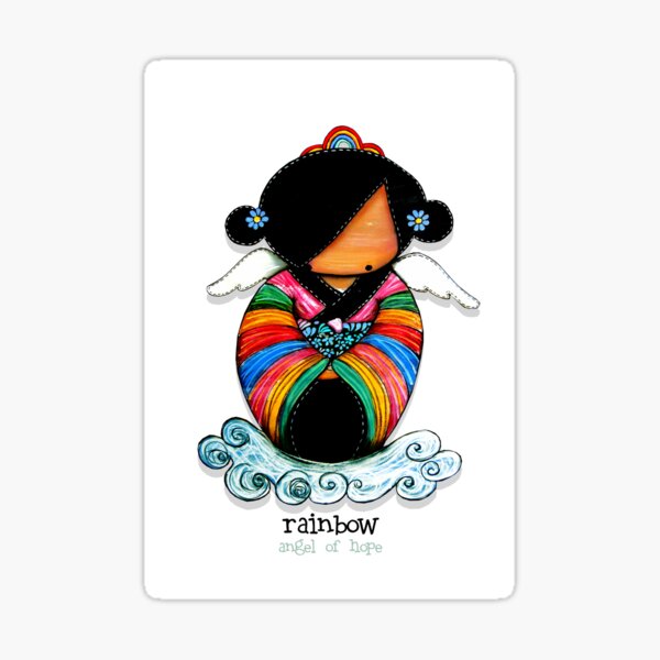 Rainbow - Angel of Hope Sticker