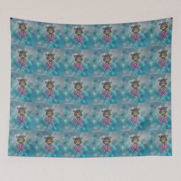 Item preview, Anime Kitten Blue Topaz Glow designed and sold by apgme.