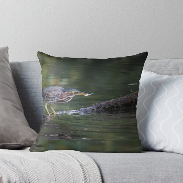 Item preview, green heron with prey designed and sold by AlRobinson.