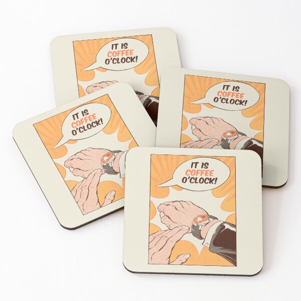 Item preview, It is coffee o'clock designed and sold by Ilustrata®.