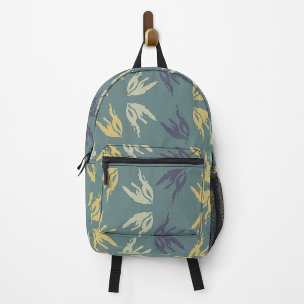Item preview, Abstract Lines of Colourful Flowers in Petroleium designed and sold by AnaZugelj.