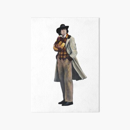 The 4th Dr Who: Tom Baker Art Board Print