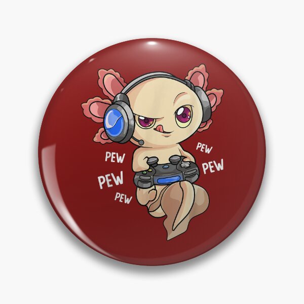 Item preview, Gamesolotl Gamer Axolotl Fish Playing Video Game designed and sold by RavenApparell.