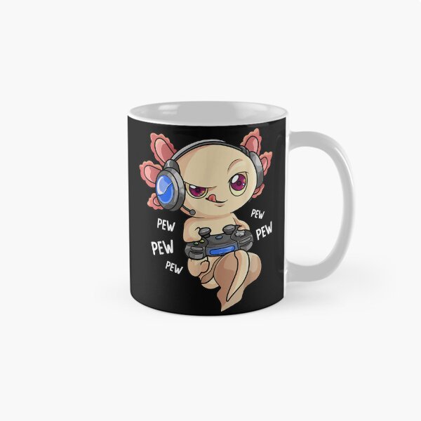 Item preview, Gamesolotl Gamer Axolotl Fish Playing Video Game designed and sold by RavenApparell.