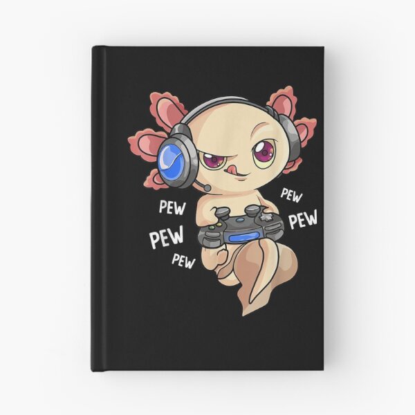 Item preview, Gamesolotl Gamer Axolotl Fish Playing Video Game designed and sold by RavenApparell.