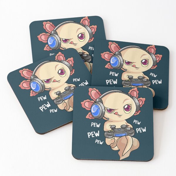 Item preview, Gamesolotl Gamer Axolotl Fish Playing Video Game designed and sold by RavenApparell.