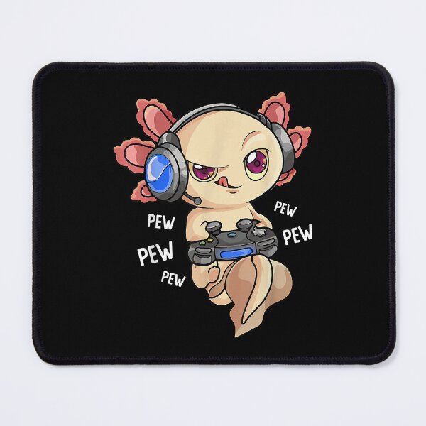 Item preview, Gamesolotl Gamer Axolotl Fish Playing Video Game designed and sold by RavenApparell.