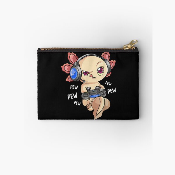 Item preview, Gamesolotl Gamer Axolotl Fish Playing Video Game designed and sold by RavenApparell.